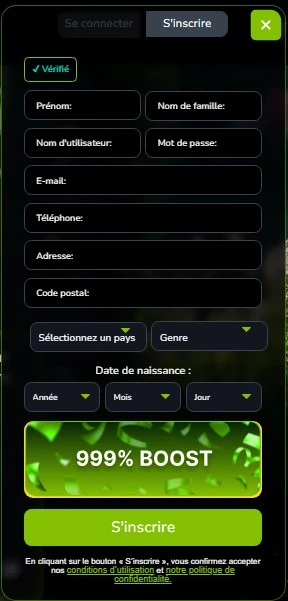 Eternal Slots casino sinscrire